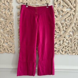 Vibrant Pink Flared Pants